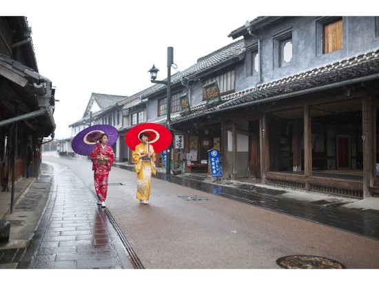 着物で豊前街道散策と、 まゆ人形づくり体験!