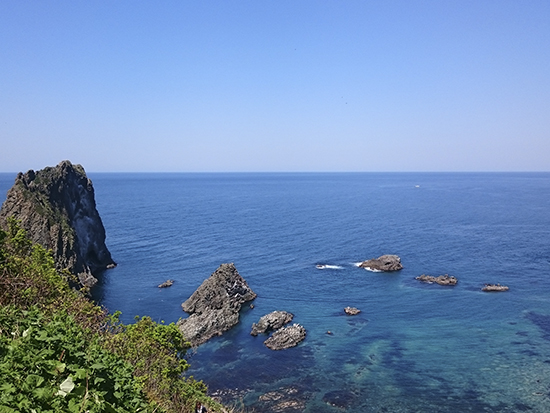 毎年多くの観光客が訪れる絶景の岬