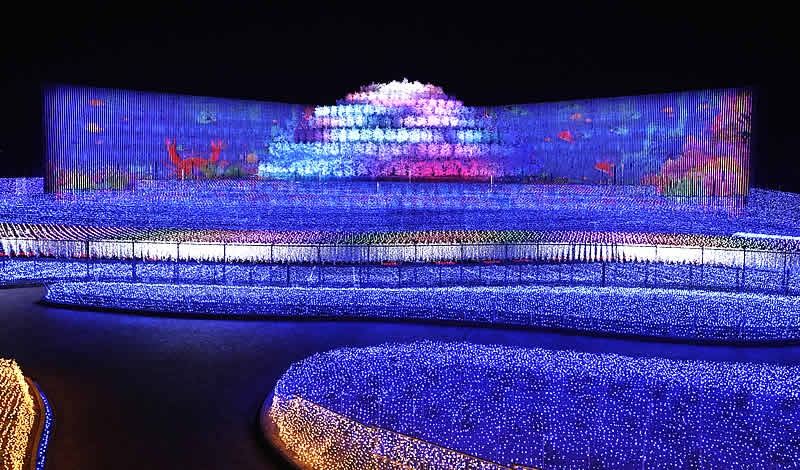 なばなの里イルミネーション&ナガシマスパーランド日帰りツアー!