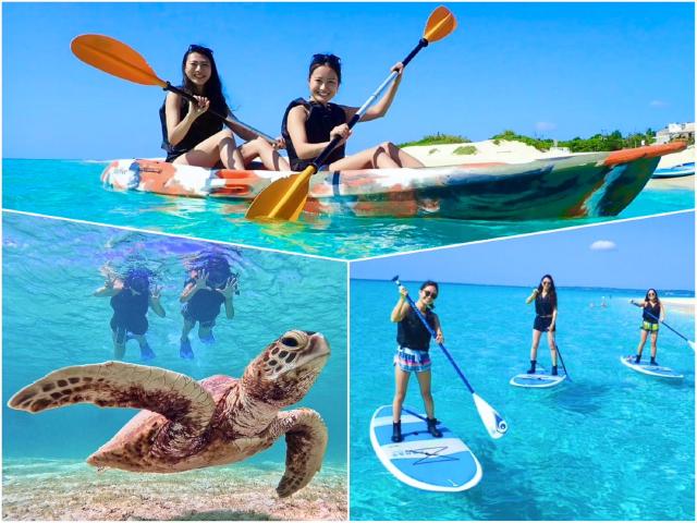 宮古島の美しい海をSUP/カヌーとシュノーケリングで堪能！